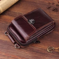 genuine leather pouch shoulder belt mobile phone case bags for meizu 1515 lite15 plusfor xiaomi mi a2 mi 6xredmi s2