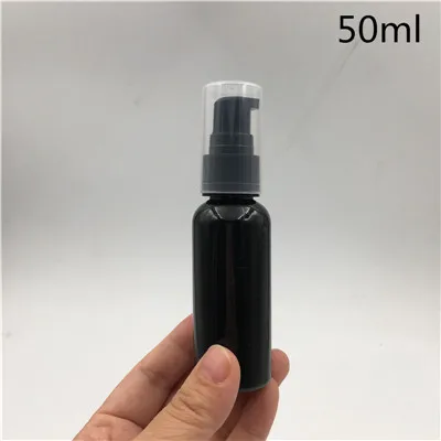 50 шт. 100 мл черный пластик Духи спрей насос filp бутылки Parfume роль для мужчин многоразового косметический контейнер пакет - Цвет: 50 ml Pump bottle