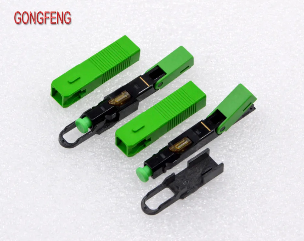 GONGFENG 50 шт. новый хит продаж оптический Волоконно Быстрый Соединитель FTTH SC