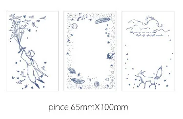 prince 65mmX100mm Ретро Цветочный лес завод блокнот маркер прозрачный бумажный планировщик список канцелярские товары школьные офисные принадлежности Bullet Journal sl2009 - Цвет: prince 65mmX100mm