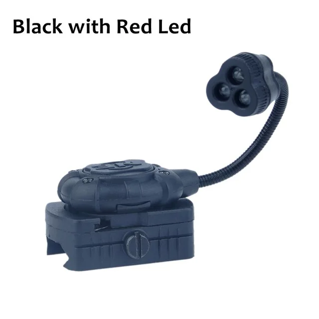 Night Evolution Airsoft Принстон Tec MPLS3 освещение Системы тактический зеленый красный, Белый светодиодный инфракрасный шлем фонарик для езды на велосипеде - Цвет: Черный
