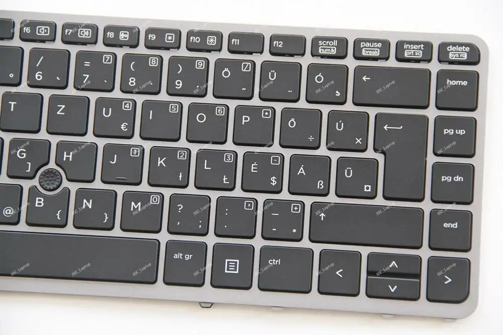 Новая HU Венгерская Клавиатура для ноутбука HP Zbook 14/14 G2/15u G2 серебряная рамка черная