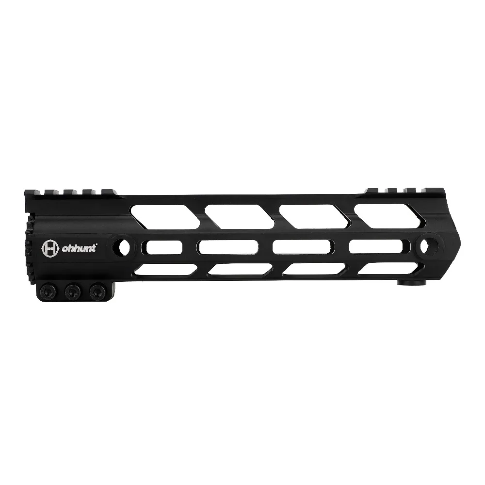 Ohhunt AR15 поплавок M-LOK Handguard Пикатинни тонкий стиль стальной баррель гайка для охоты прицел крепление с петлей отверстие