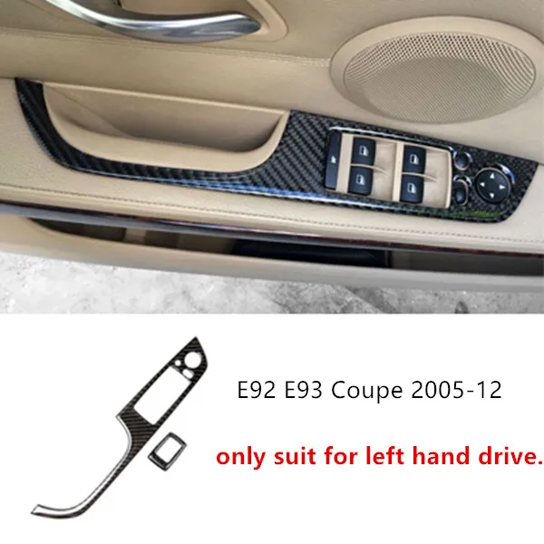 2 шт. для BMW E92 E93 Coupe 2005-12 углеродное волокно автомобильный Стайлинг оконное стекло