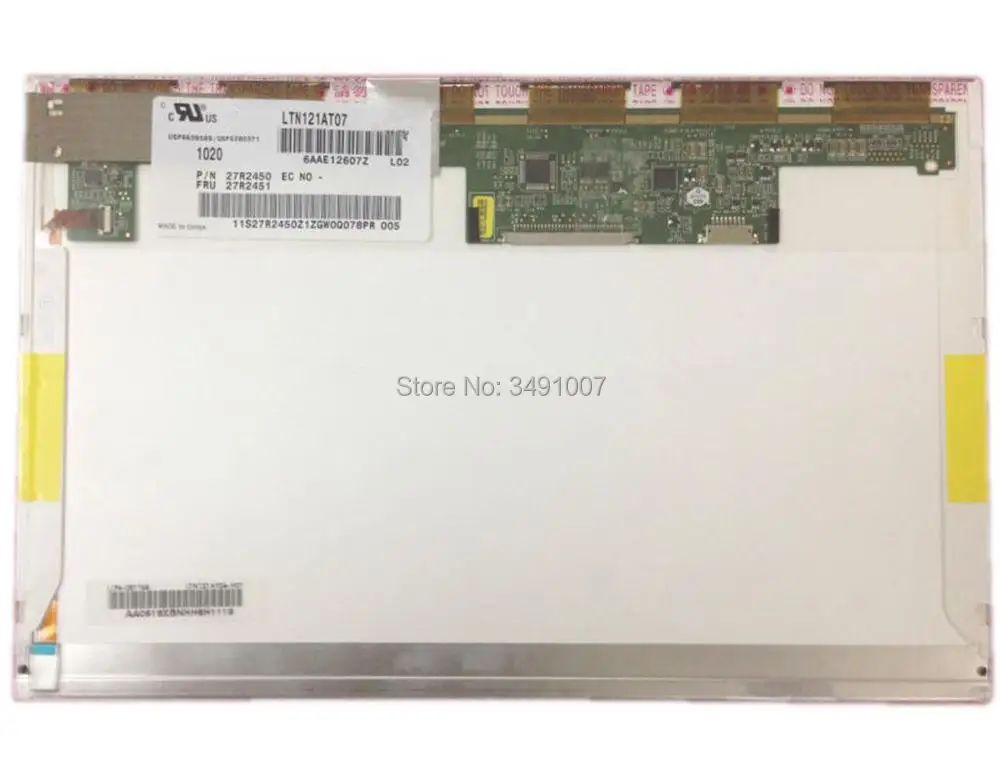 LTN121AT07 L02 L01 fit LP121WX3 TLC1 B121EW09 V.3 N121IB L05 30 контактов 12 1 LED LCD|30 pin lcd|lcd 7lcd led |