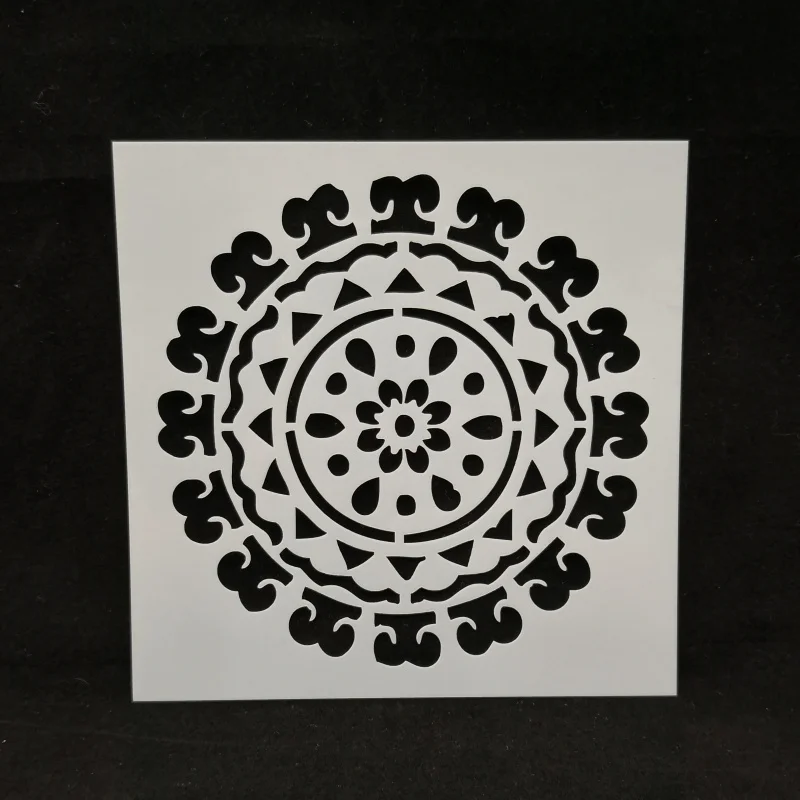 

15*15 Retro flower pad pvc Layering Stencils for Diy scrapbook coloring,painting stencil,home decor diy etc. Product image