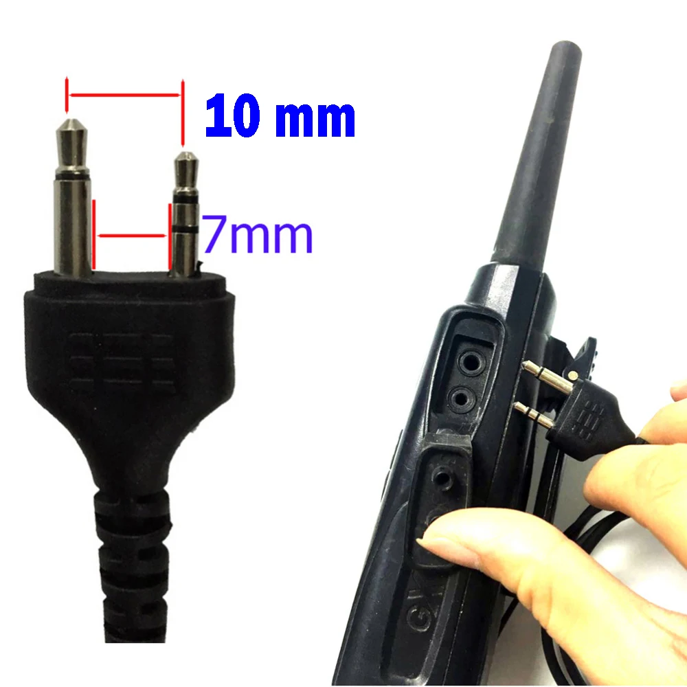 YIDATON 2 Pin Ptt Mic Скрытая Акустическая трубка наушник для Midland Радио G6 g7 Gxt1050 Gxt550 Gxt650 Lxt80