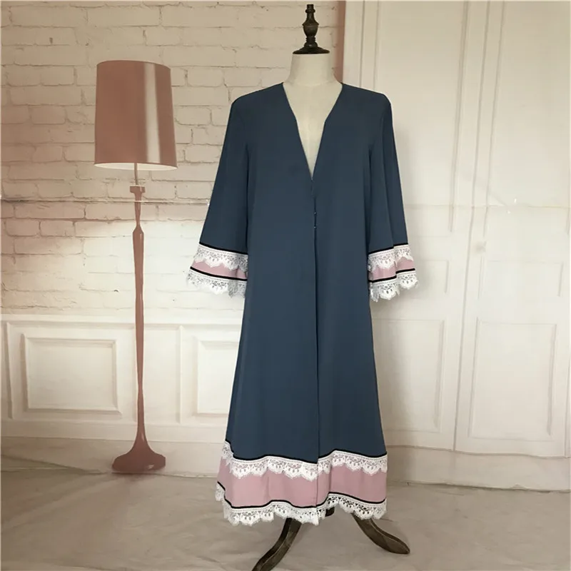 Кардиган в стиле Рамадан для женщин длинное платье из кружева абайя модная