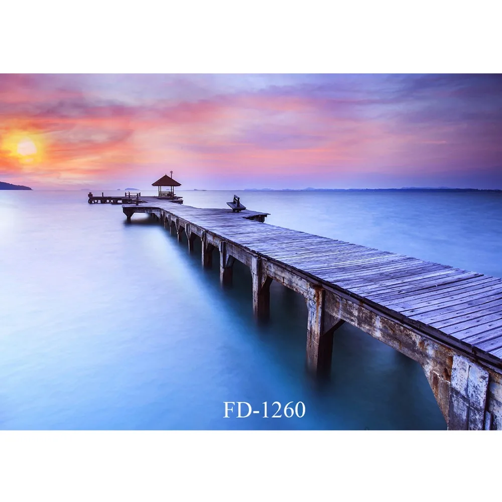 Морской мост фон для фотосъемки задний детской с изображением фотографический