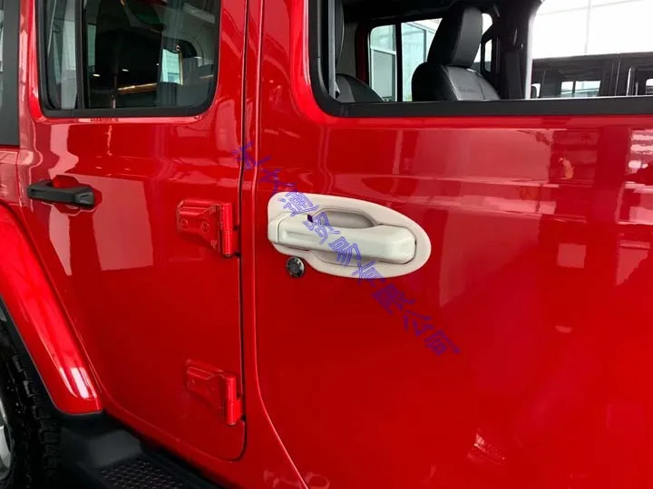 Для Jeep Wrangler JL 2018 2019 ABS хромированные дверные ручки чаши Крышка Кубок полости Trim
