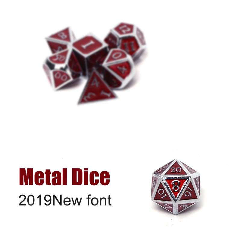 D & d dnd Металлический Набор кубиков многогранных rpg одноцветное Подземелья и