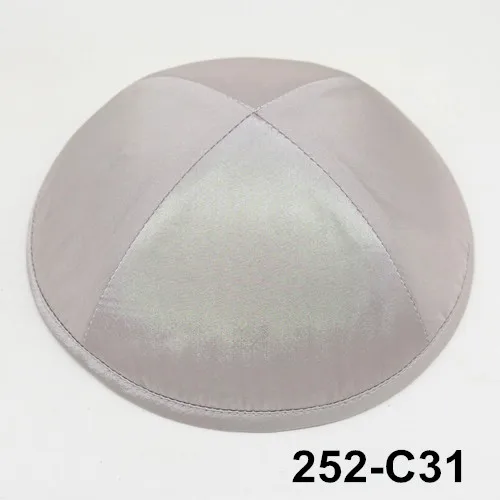252c31 Poly Silk Kippah 19 см kippot kippa yarmulkes Skullies& Beanies еврейская Кепка kipot kipah - Цвет: 252c31