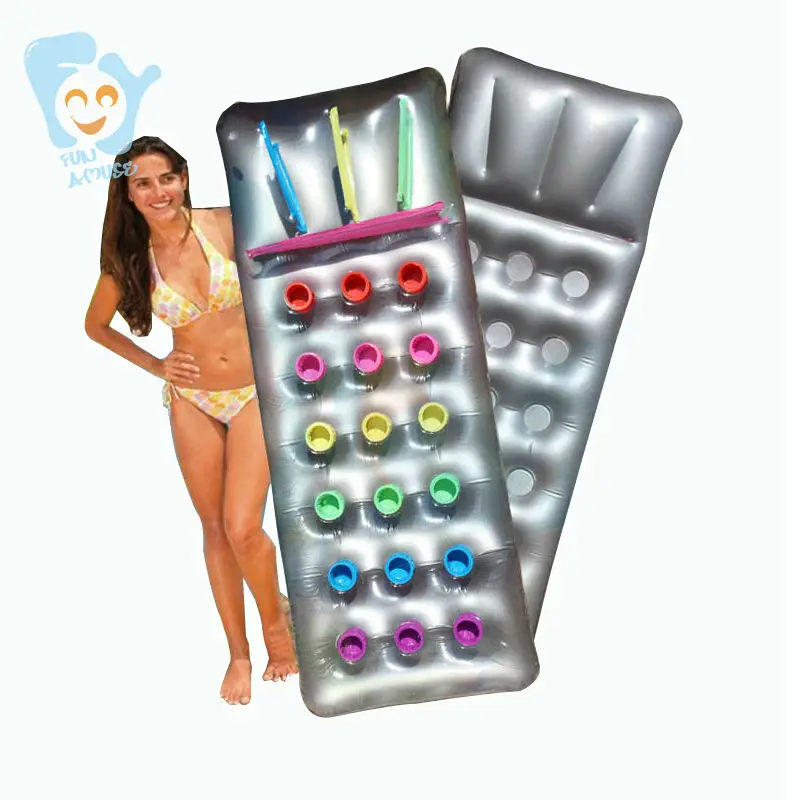 Надувные 18 отверстий с подушкой шезлонг надувные воды пляж игрушки для бассейна