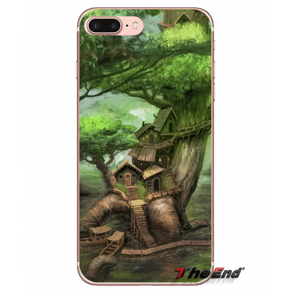 Magic Tree House anime Soft TPU Case Cover For Samsung Galaxy S2 S3 S4 S5 MINI S6 S7 edge S8 S9 Plus Note 2 3 4 5 8 Coque Fundas | Мобильные