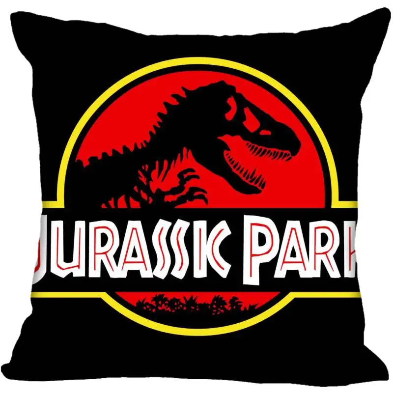 Наволочка квадратная с логотипом парка Юрского периода 40x40 45x45 см|Наволочка| |