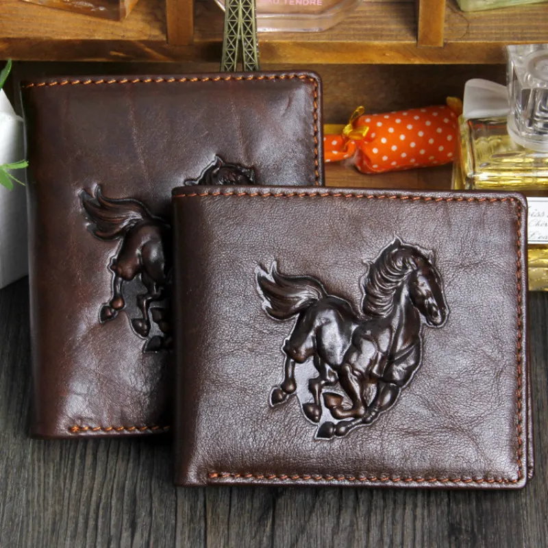 Мужские кошельки из 100% воловьей кожи кошелек натуральной модный дизайн