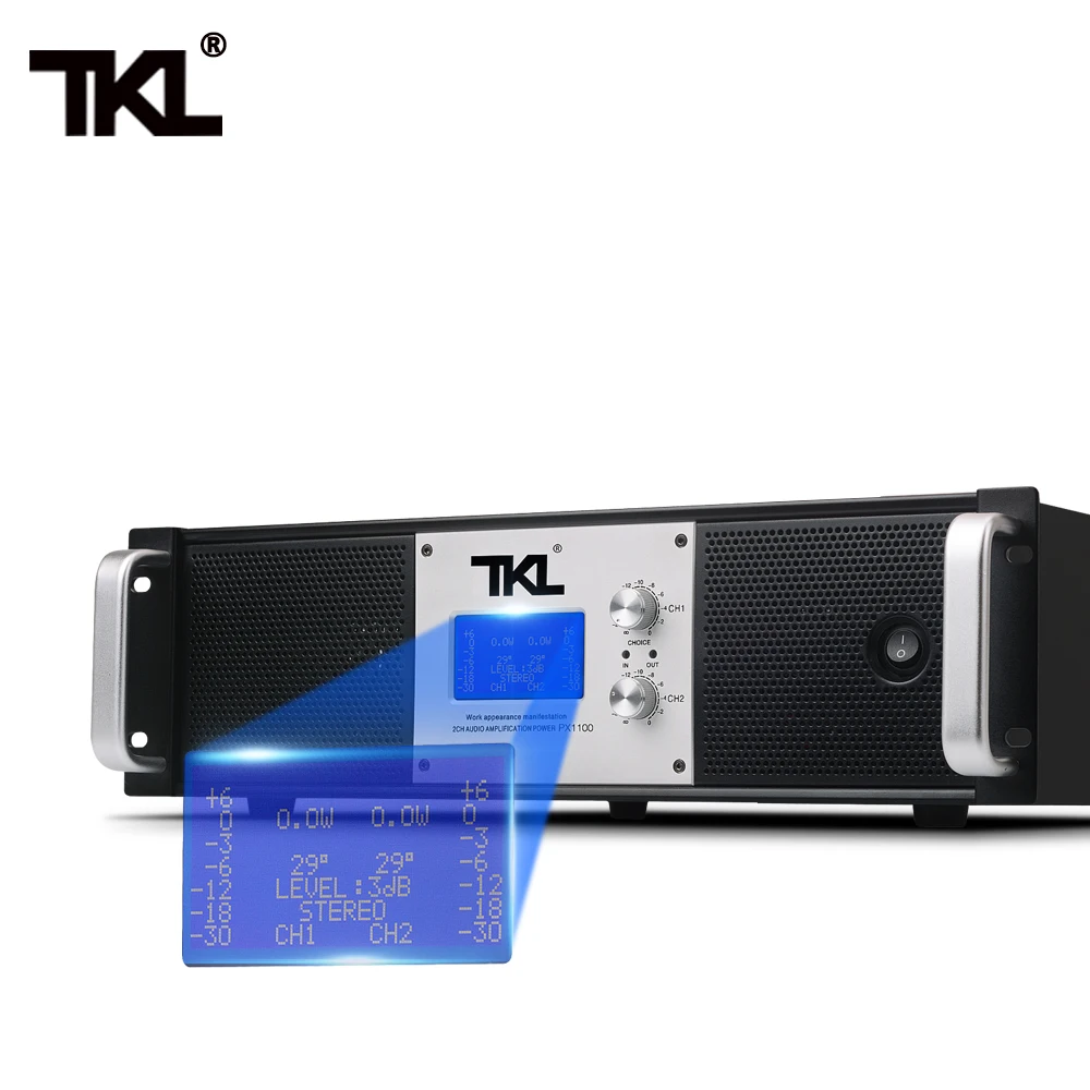 TKL PX1100 усилитель мощности 1100 Вт мощность Профессиональный звук сценическая производительность караоке тяжелый бас HIFI усилитель мощности