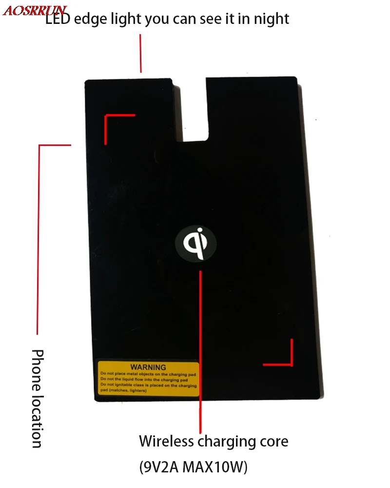 

Special on-board QI wireless phone charging panel Car Accessories For Hyundai Tucson 2016 2017 2018 Third Generation car styling