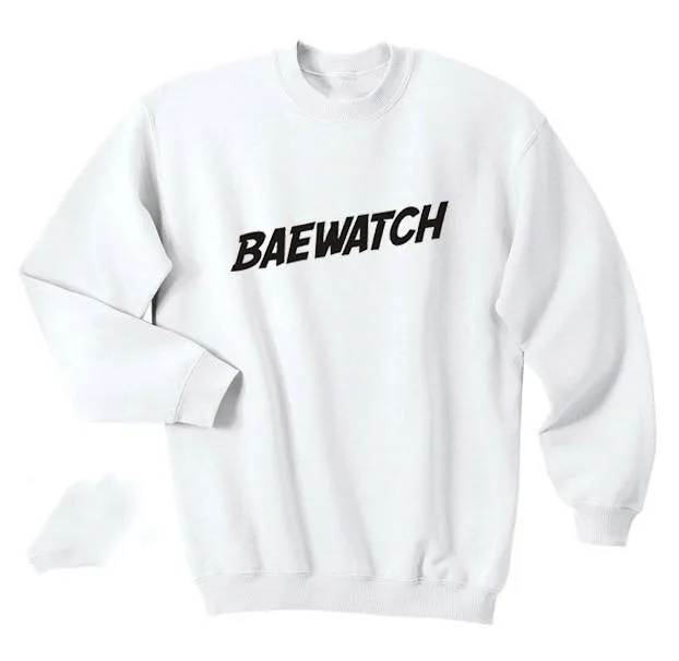 

Baewatch Футболка с принтом ПЭ горячая девушка Swag графический принт топ с девизом толстовка с круглым вырезом на шее с унисекс футболка серые дж...