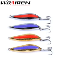 1pcs fishing lures wobbler spinner baits spoons 7 5g artificial bass hard sequin paillette metal steel hook tackle lures