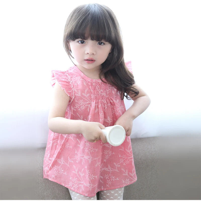 2016 новое поступление девочек летнее платье кружевном летние платья для девочки