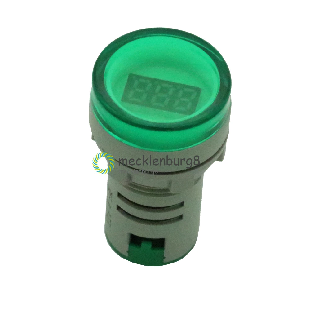 Цифровой светодиодный дисплей 22 мм калибр вольтметр измеритель напряжения