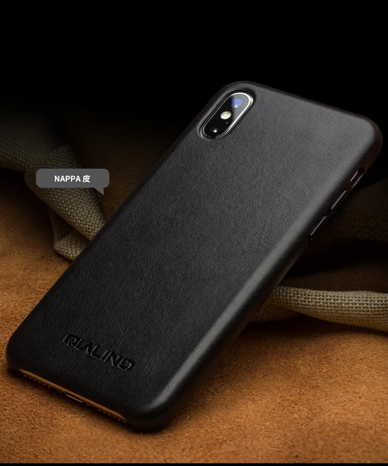 Верхний слой наппа Horween кожаный чехол для телефона для iPhone X XS XR Max роскошный бизнес тонкий кобура задняя крышка для iPhone XS XR Max