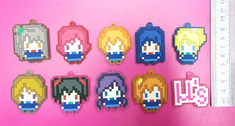 10 pcs LoveLive фигурки love live! Школьная Униформа проекта Idol Maki Nozomi Нико пиксель серии ПВХ