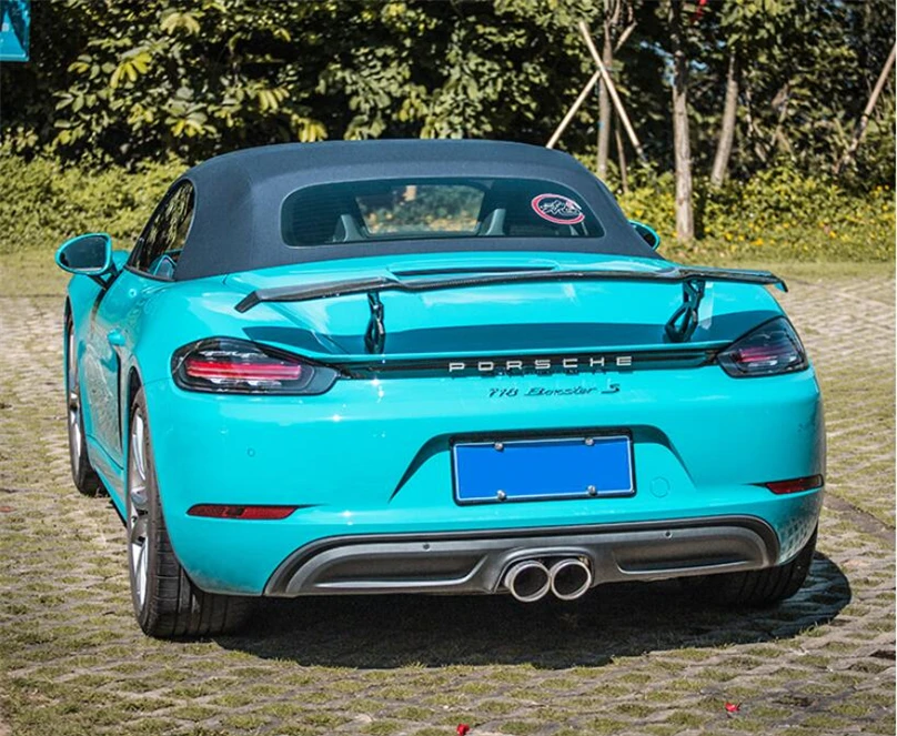 Спойлеры из углеродного волокна для Porsche 911 718 Boxster Cayman 2016-2020 спойлер высокого