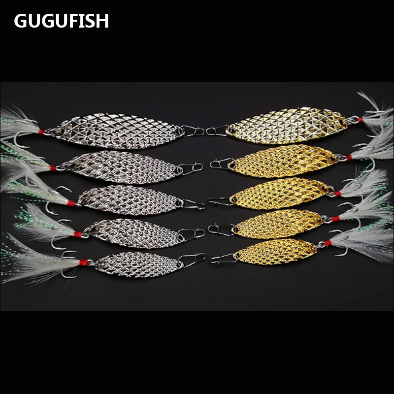 GUGUFISH Luya блестки супер выдра с корыта крови крюк длинной петушок из металла