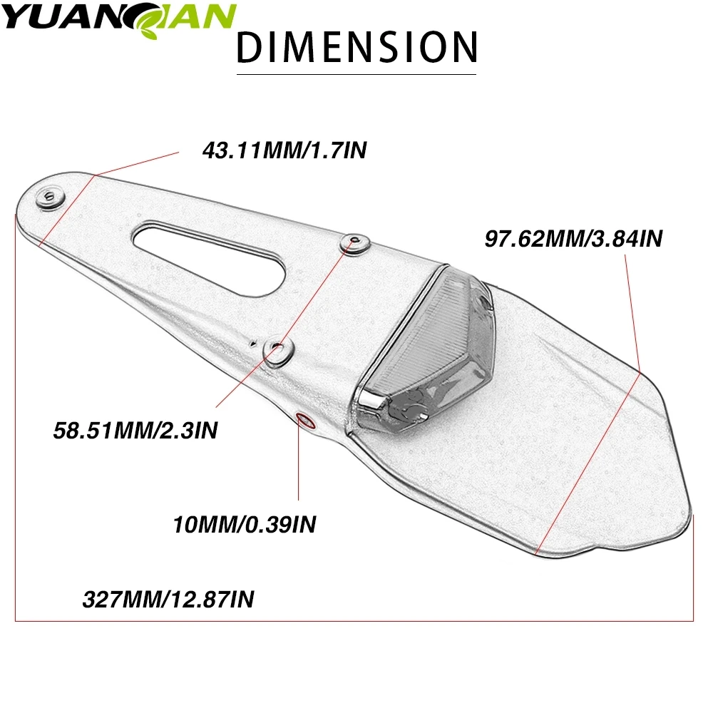 Задний фонарь для мотоцикла YAMAHA YZ65 YZ80/85 YZ125 YZ250F YZ426F YZ450 светодиодный задний и