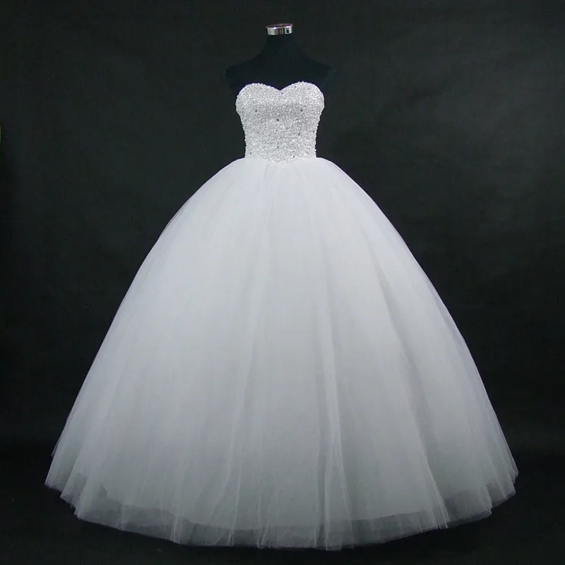 QQ Lover 2019 New Sparkling Ball Gown Wedding Dress Custom-Made Plus Size Vestido De Noiva Bride | Свадьбы и торжества