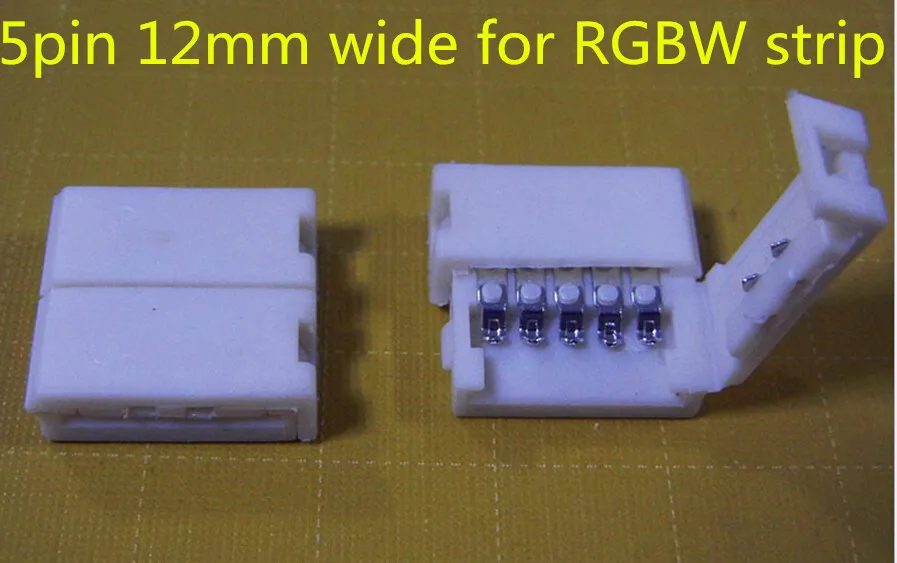 5pin 12 мм Ширина соединителя для Широкий pcb светодиодные ленты|led rack|connector smdled sink |