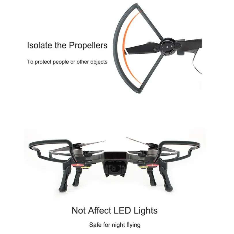 4 шт. защита пропеллера + расширенные опорные ножки набор для защиты DJI SPARK Drone RC