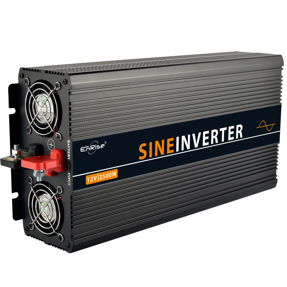 Солнечный инвертор 2500 Вт (5000 пиковый) с чистым синусом 12v постоянного тока до AC220V