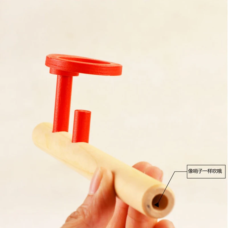 Funny Floating Ball Blow Pie Game Kids Adult Wooden Toys Air Suspension Pipe Balance Classic Toy | Игрушки и хобби