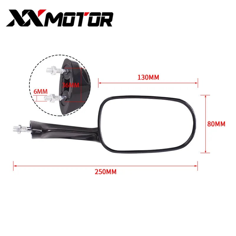 Зеркала заднего вида перевернутые для Honda CBR250 MC19 MC22 MC23 MC29 CBR400 NC23 NC29 NC19 CBR250RR
