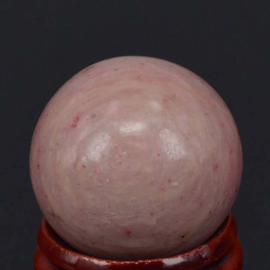 29 мм натуральный драгоценный камень розовый Родонит СФЕРА ХРУСТАЛЬНЫЙ ШАР чакра