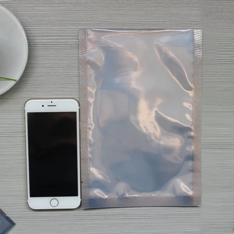 

50 шт, большой размер, передние прозрачные мешки, прозрачные и фольгированные термогерметичные мешки, прозрачные и фольгированные мешки шир...