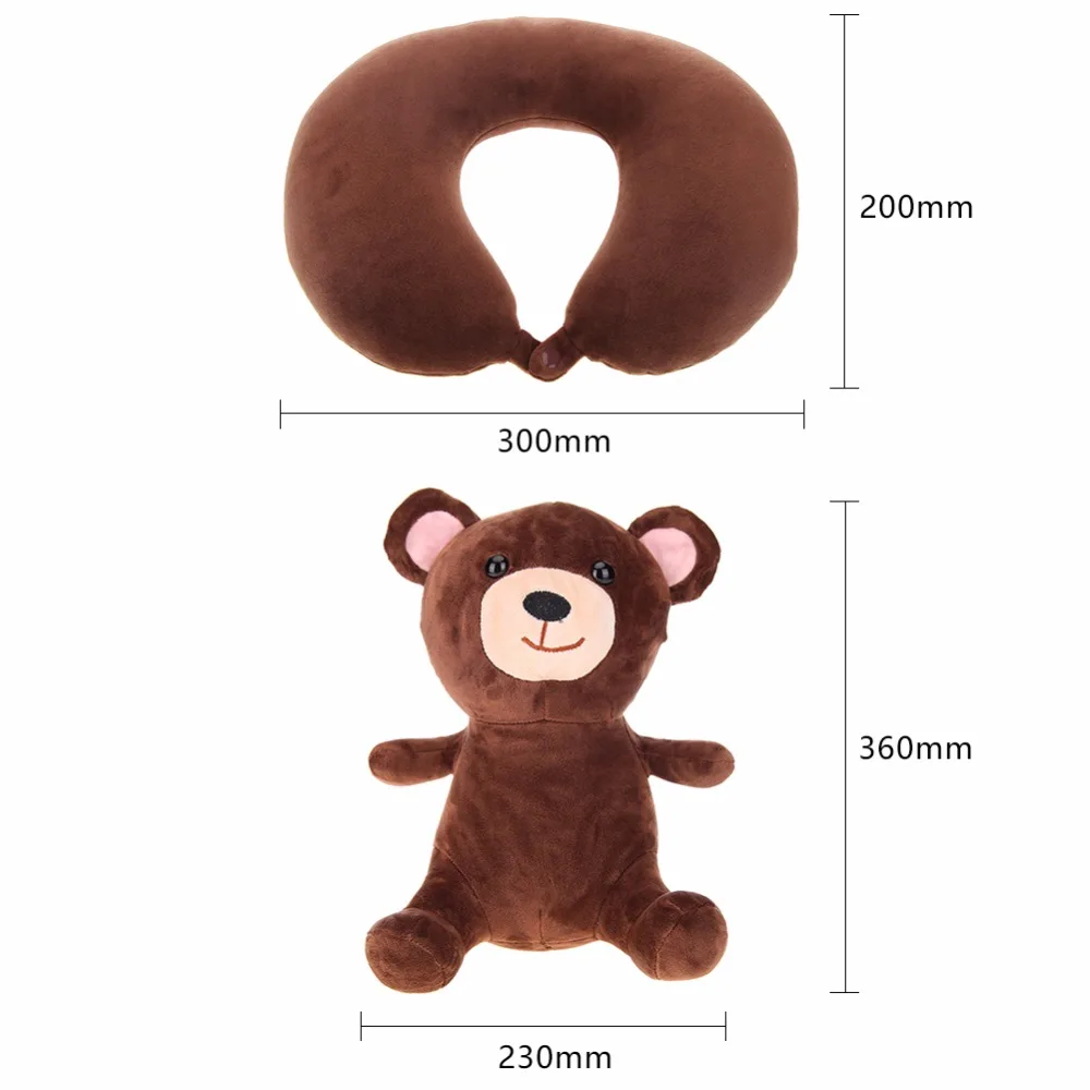 Милая u образная Подушка с изображением свинки из мультфильма подушка для шеи