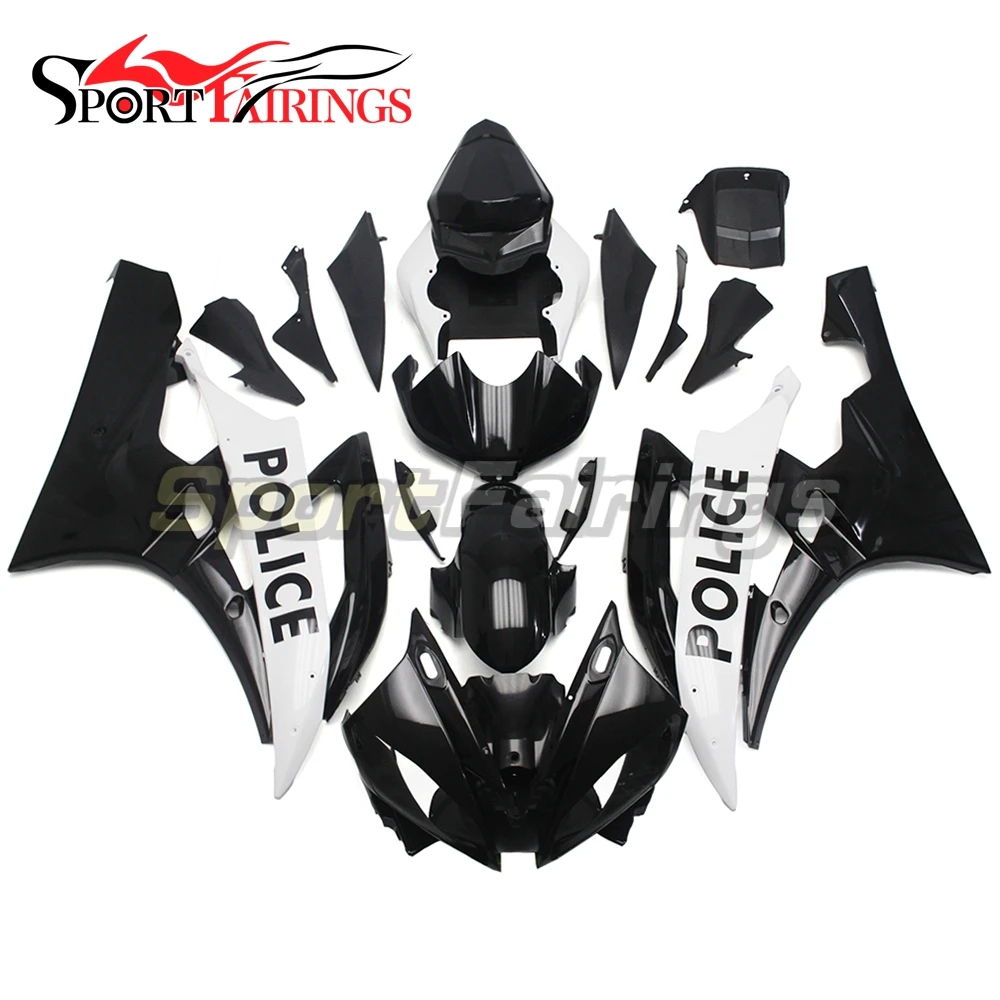 Полный обтекатель для Yamaha YZF 600 R6 06 07 2006 2007 Пластмасса ABS инъекция мотоцикла