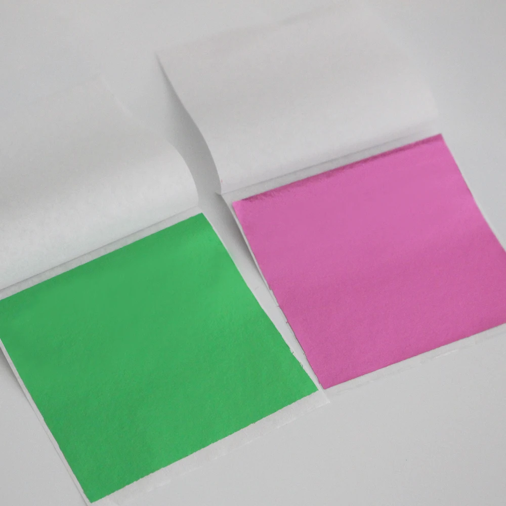 100 листов розовых листьев листы для золочения красочная фольга сделай сам ногтей