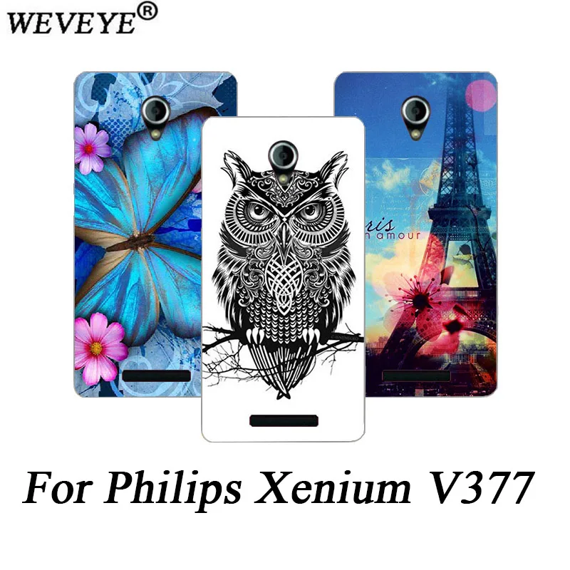 Модный Роскошный чехол с рисунком для телефона Philips Xenium V377 5 0 дюйма сотового