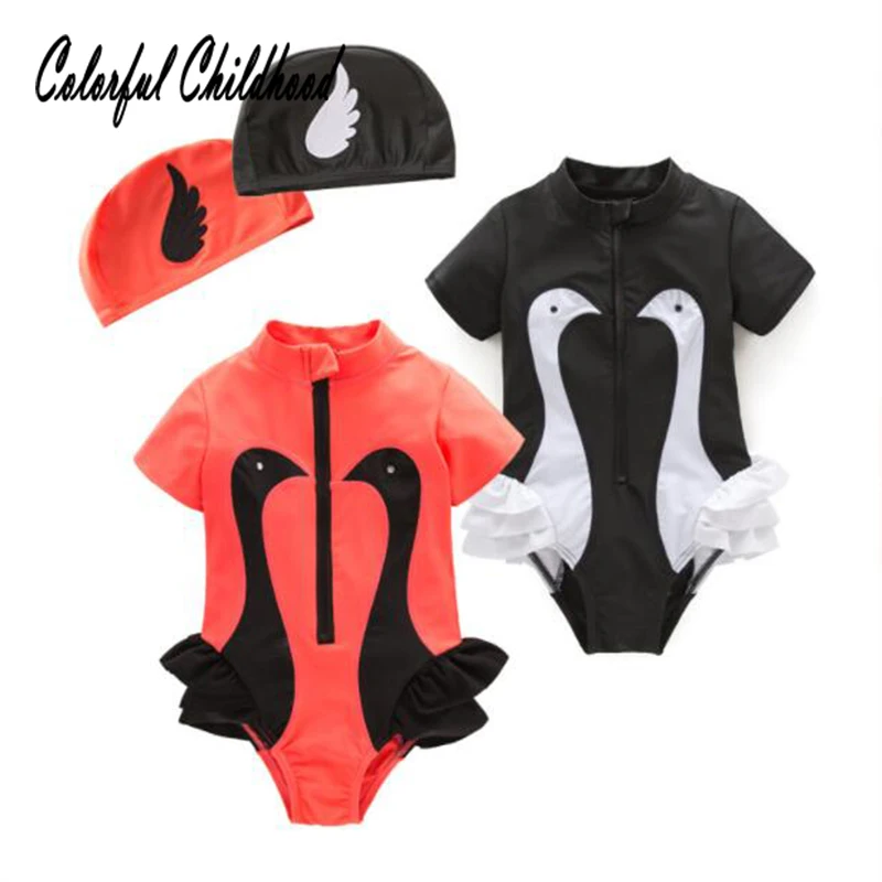 Бикини для маленьких девочек Летний комбинезон с короткими рукавами и рисунком