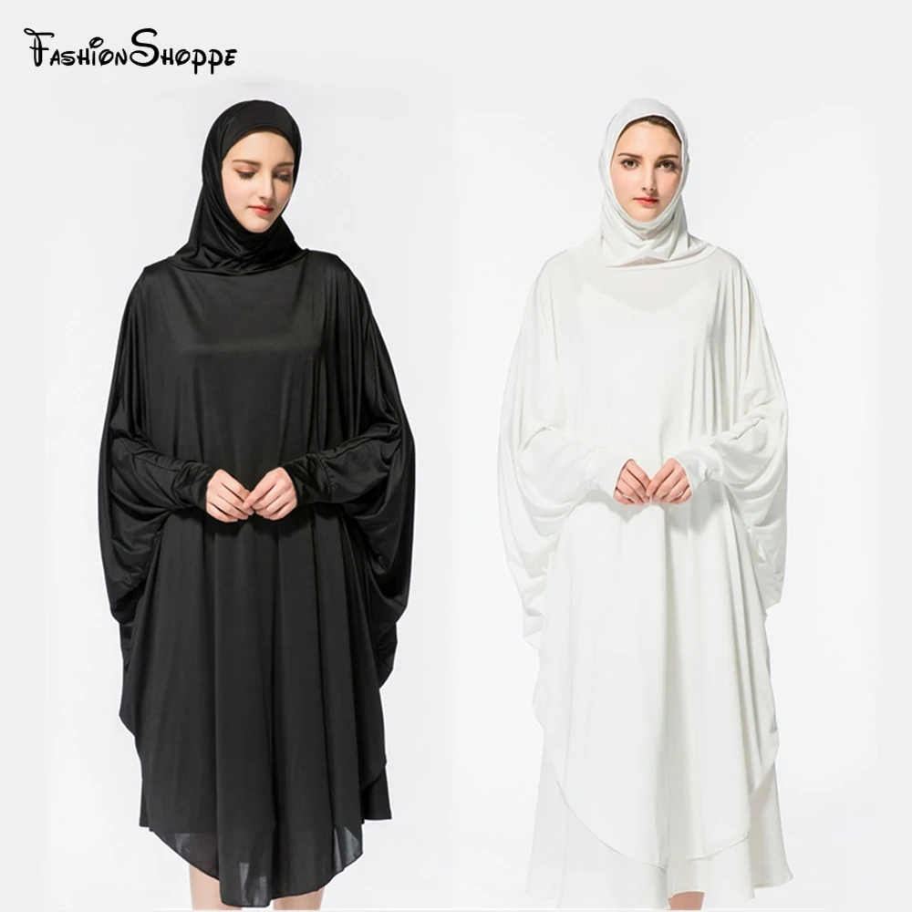 Мусульманская Рабочая куртка горячая мода рукав летучая мышь с капюшоном абайя