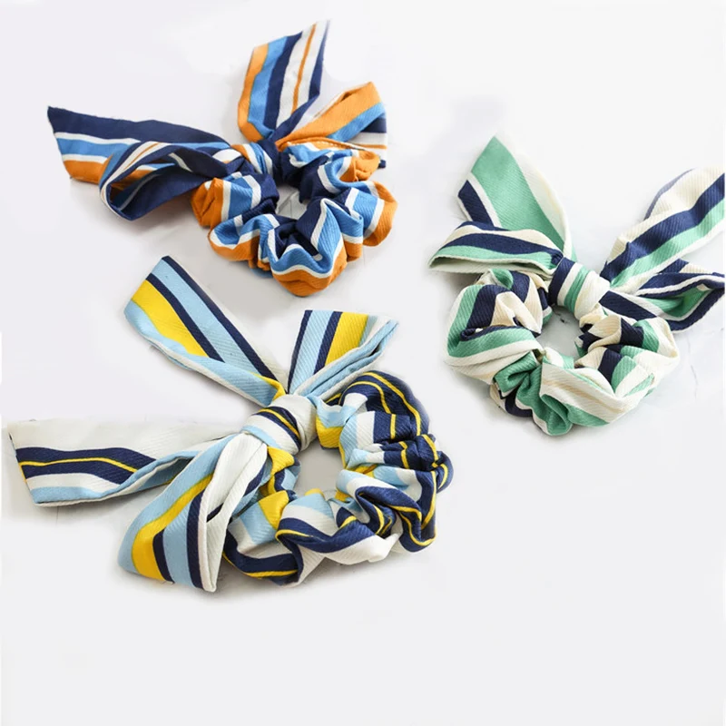 Женская обувь в винтажном стиле Для волос с шарфом резинка резинки для