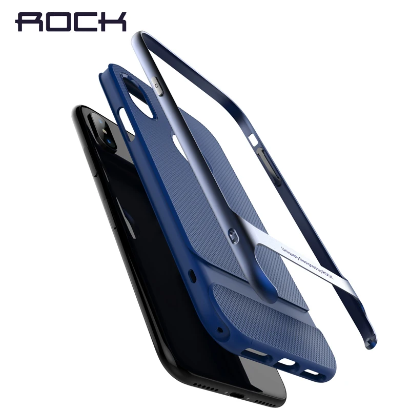 Royce Series для IPhone X случае рок-чехол телефона iPhone задняя крышка Роскошные Hybrid PC + TPU