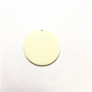 off white Новое поступление! 35mm100pcs/лот Акриловые подвески в форме монеты для серьги-гвоздики/серьги аксессуары/детали для серег DIY - Цвет: off white