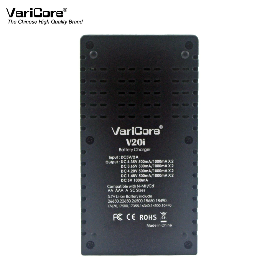 VariCore V20i NiMH литиевая батарея 18650 зарядное устройство с USB входом для 1 2 В 3 7 в 85 18350