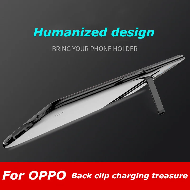 Внешний аккумулятор 6000 мАч для OPPO 15X K1 ультратонкое быстрое зарядное устройство